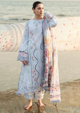 Qalamkar Embroidered 3 piece